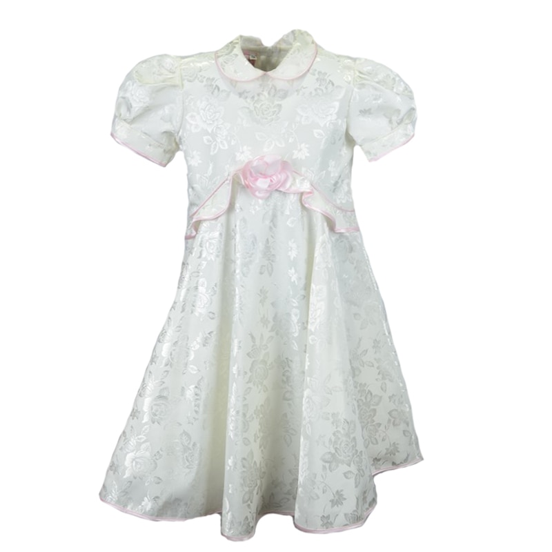 Rochita eleganta pentru fete Mini Junior REFM, Alb 104 CM Standard