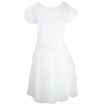 Rochita eleganta pentru fete Mini Junior RM-18, Alb 146 cm Rochita eleganta pentru fete Mini Junior RM-18, Alb 146 cm