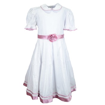 Rochita eleganta pentru fete Mini Junior R2F4, Alb 116 cm Rochita eleganta pentru fete Mini Junior R2F4, Alb 116 cm
