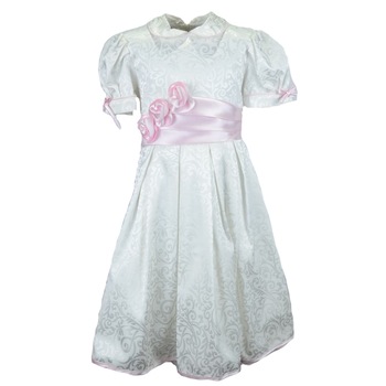 Rochita eleganta pentru fete Mini Junior TAB2, Alb 104 CM Standard Rochita eleganta pentru fete Mini Junior TAB2, Alb 104 CM Standard