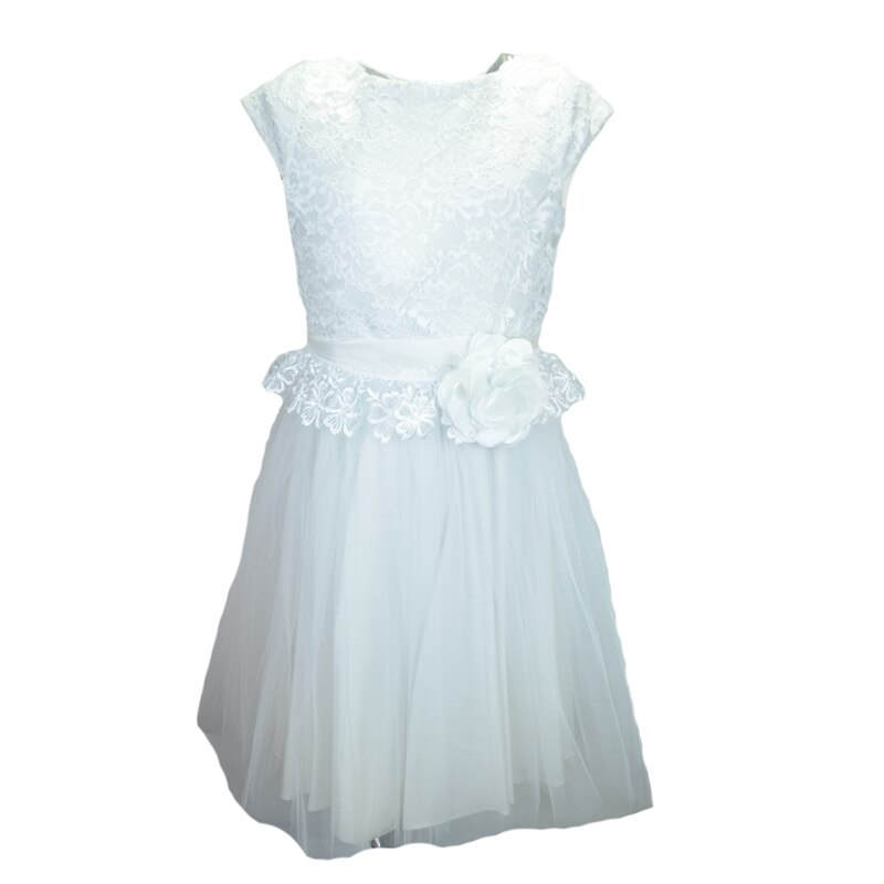 Rochita eleganta pentru fete Mini Junior TRA3, Alb 34573