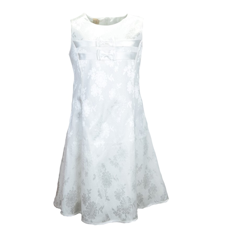 Rochita eleganta pentru fete Mini Junior FNA2, Alb 134 cm