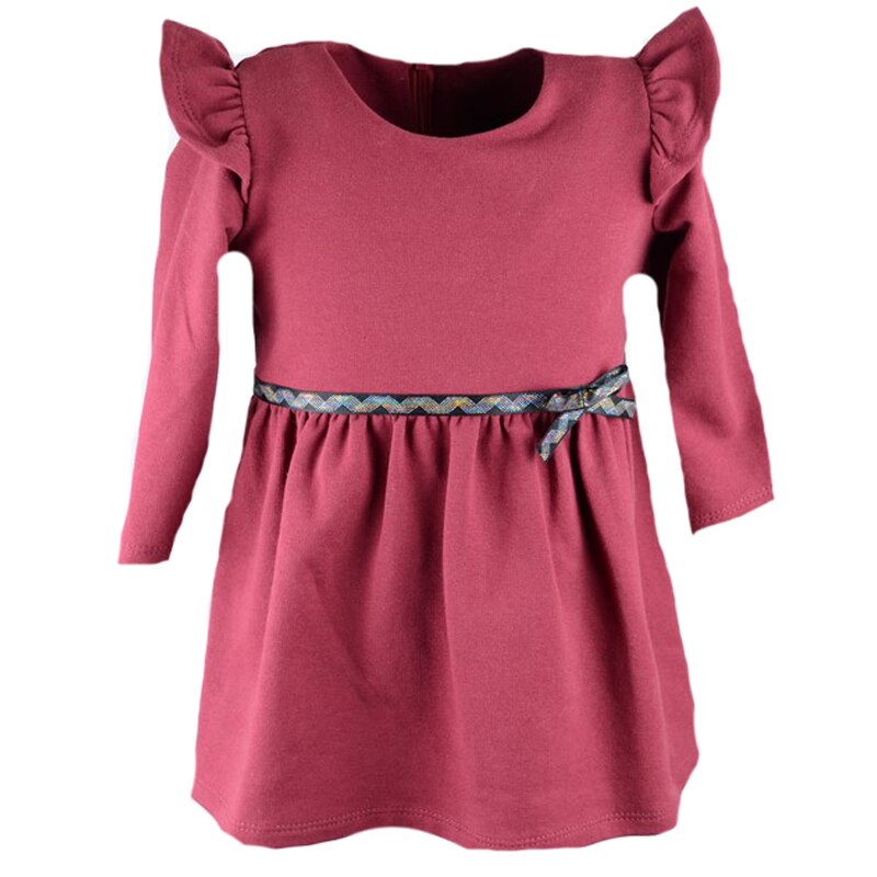 Rochita eleganta pentru fete Mini Junior MN-4-104-cm, Visiniu 34829