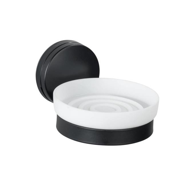 Savoniera PAVIA, Negru, 13x11x6 cm, Wenko