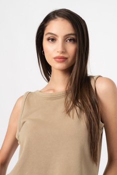 Only, Top crop de bumbac organic Sia, Verde sparanghel Only, Top crop de bumbac organic Sia, Verde sparanghel