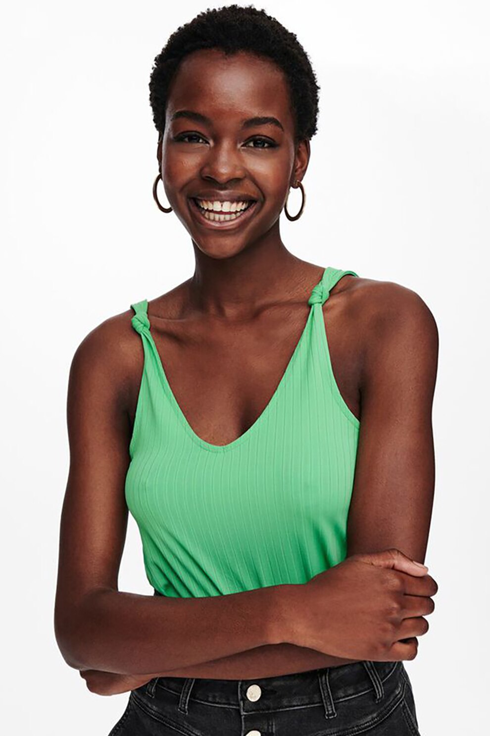 JdY, Top cu detalii innodate, Verde deschis