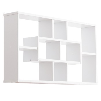Biblioteca de perete Homcom, Design modern, Lemn, 85 x 47.5 x 14.5 cm, Alb Biblioteca de perete Homcom, Design modern, Lemn, 85 x 47.5 x 14.5 cm, Alb