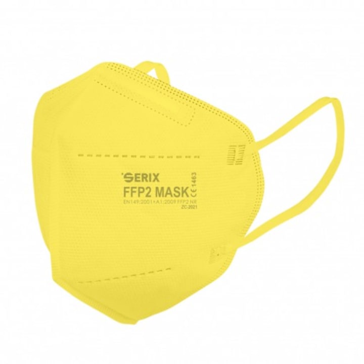 Комплект от 10 броя Защитна маска FFP2 пълноцветен жълт