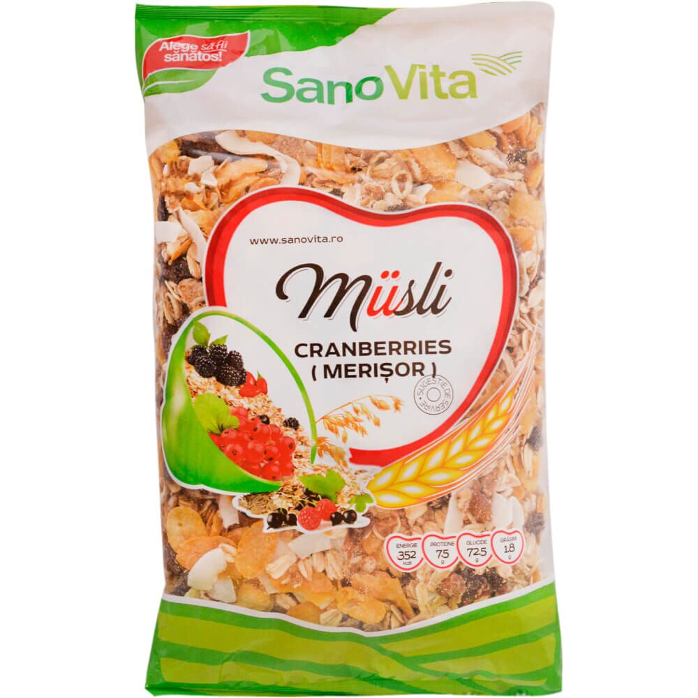 Musli cu Merisoare Sano Vita 400g