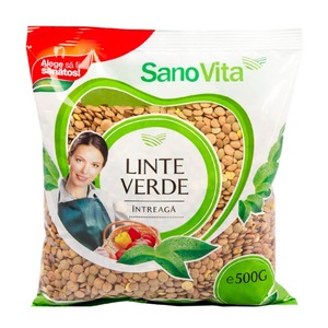 Linte Verde Intreaga Sano Vita, 500g