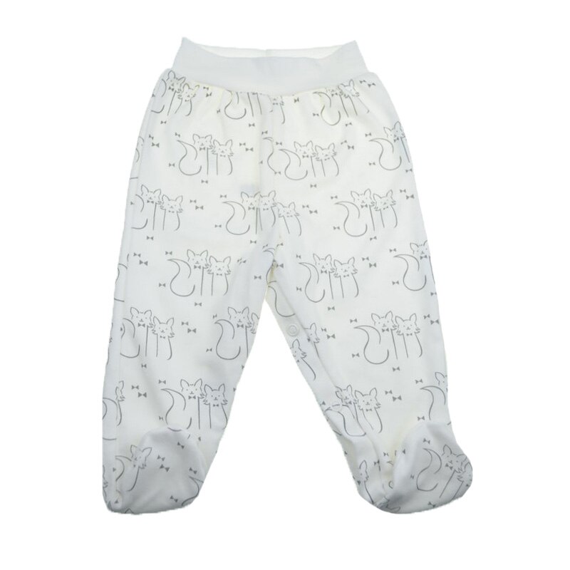 Pantaloni cu botosei pentru bebelusi Koala 05-443A, Alb 74 cm