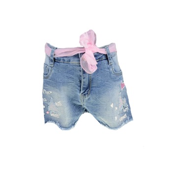 Pantaloni scurti fete Happy House PPS-389AL, Albastru 30255 Pantaloni scurti fete Happy House PPS-389AL, Albastru 30255