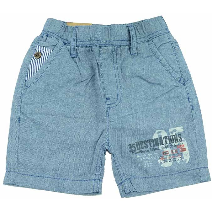 Pantaloni casual scurti pentru baieti HAPPY HOUSE KK-046AB, Albastru 110 cm