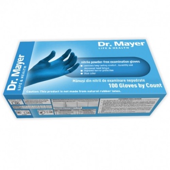 Manusi Nepudrate DR. MAYER Albastre  Manusi Nepudrate DR. MAYER Albastre