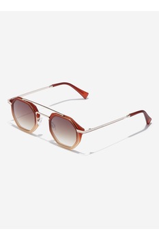 Hawkers, Ochelari de soare unisex aviator rotunjiti Citybreak, Argintiu/Maro, 46-27-140 Standard Hawkers, Ochelari de soare unisex aviator rotunjiti Citybreak, Argintiu/Maro, 46-27-140 Standard