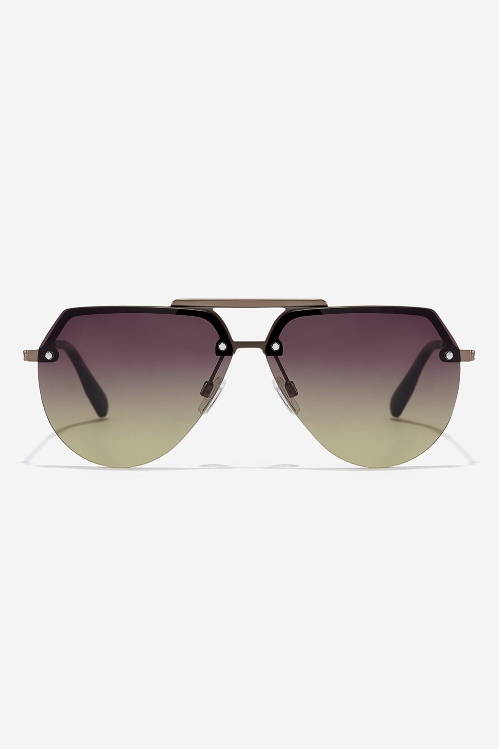 Hawkers, Ochelari de soare aviator unisex cu lentile in degrade, Gri inchis/ Negru, 60-10-145 Standard