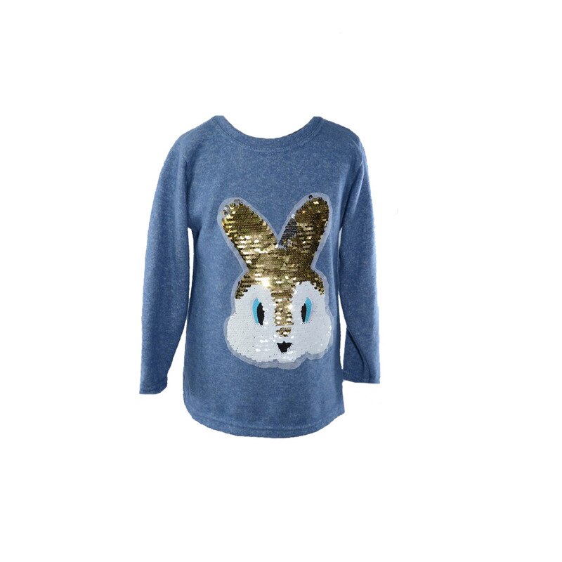 Pulover cu maneca lunga pentru fete Kaya KAY2-AL, Albastru 92 CM Standard