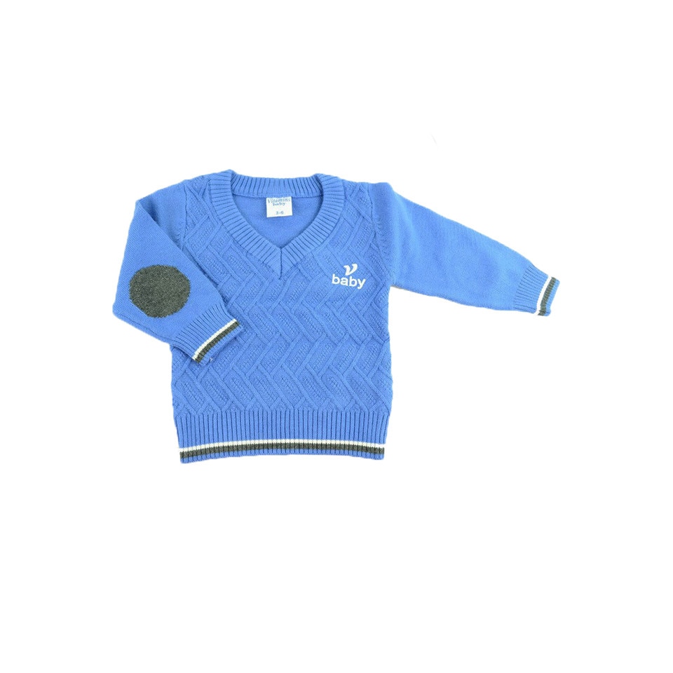 Pulover maneca lunga pentru baieti Vitamins 4006, Albastru 68 cm