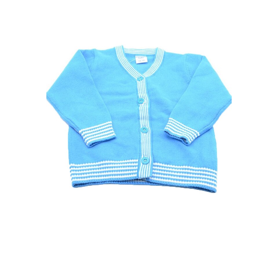 Cardigan maneca lunga pentru baieti Vitamins Baby PLV03A, Albastru 80 cm