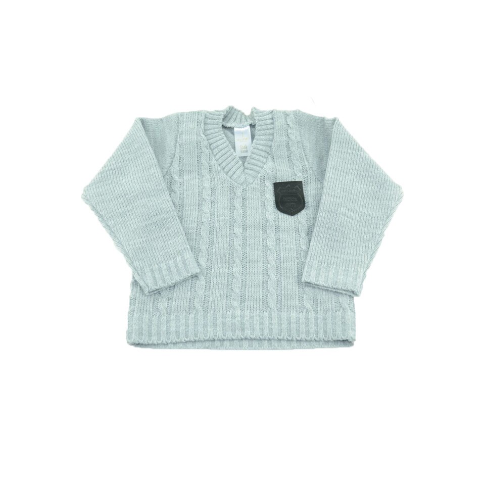 Pulover maneca lunga pentru Baieti SZAFA SZA 370, Gri 2468