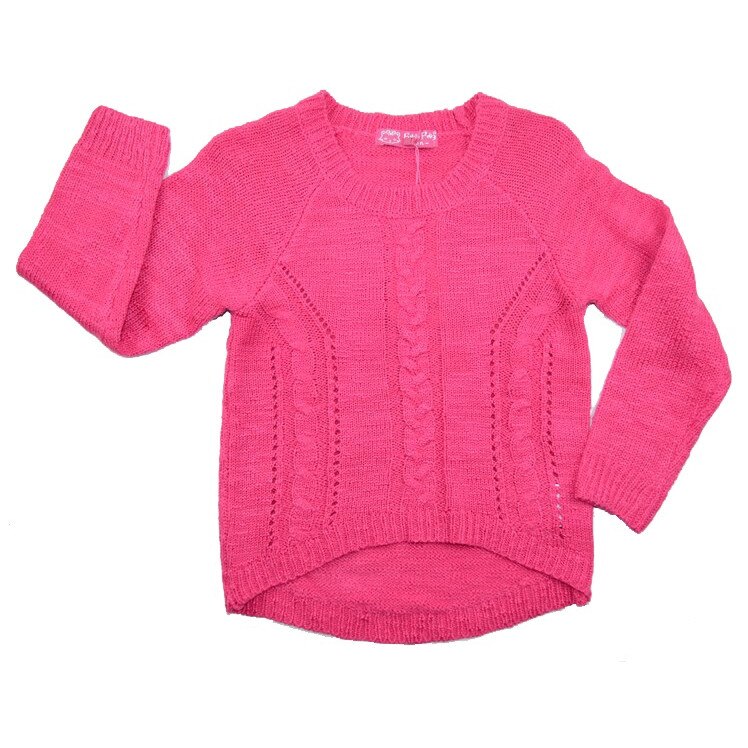 Pulover cu maneca lunga pentru Fete Black Tuna CMB-54, Fucsia 128 cm