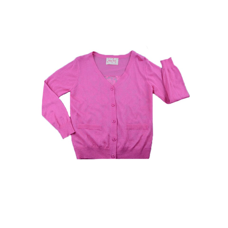 Cardigan cu maneca lunga pentru fete Happy House BL-212G, Fucsia 6708