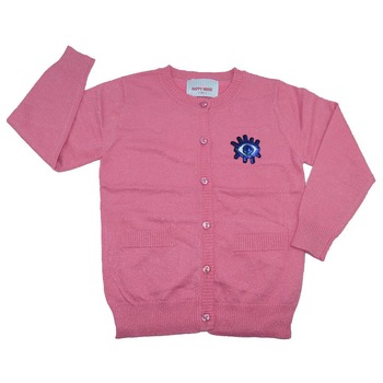 Cardigan cu maneca lunga pentru fete Happy House BL-259R-104, Roz 11794 Cardigan cu maneca lunga pentru fete Happy House BL-259R-104, Roz 11794