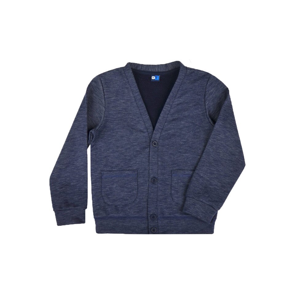 Cardigan cu maneca lunga pentru baieti GT GT-6543-122, Bleumarin 16086