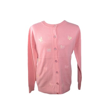 Cardigan cu maneca lunga pentru fete Happy House BL-283R-104, Roz 15918 Cardigan cu maneca lunga pentru fete Happy House BL-283R-104, Roz 15918