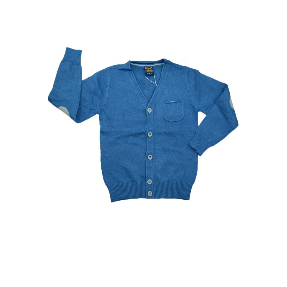 Cardigan maneca lunga baieti Happy House BL-212A, Albastru 4863