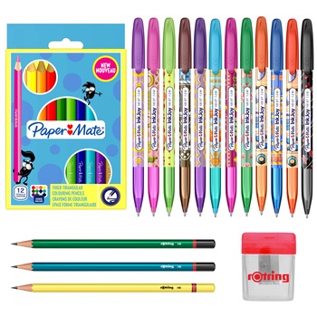 Pachet Rotring, Papermate - 17 piese V1 Pachet Rotring, Papermate - 17 piese V1