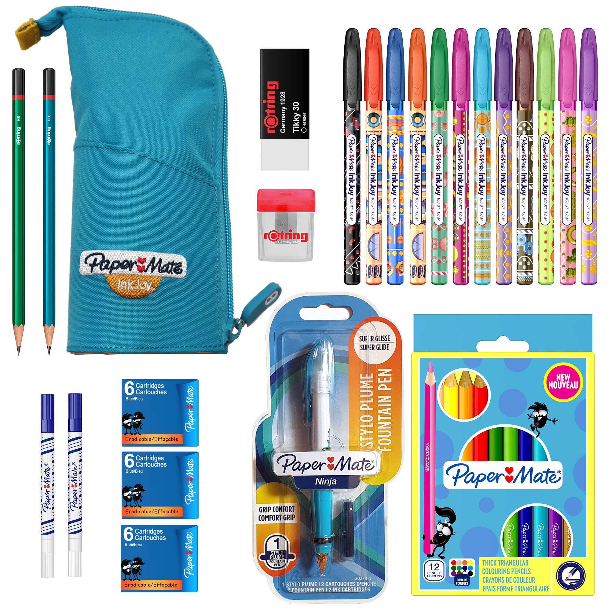 Pachet Rotring, Papermate – 24 piese