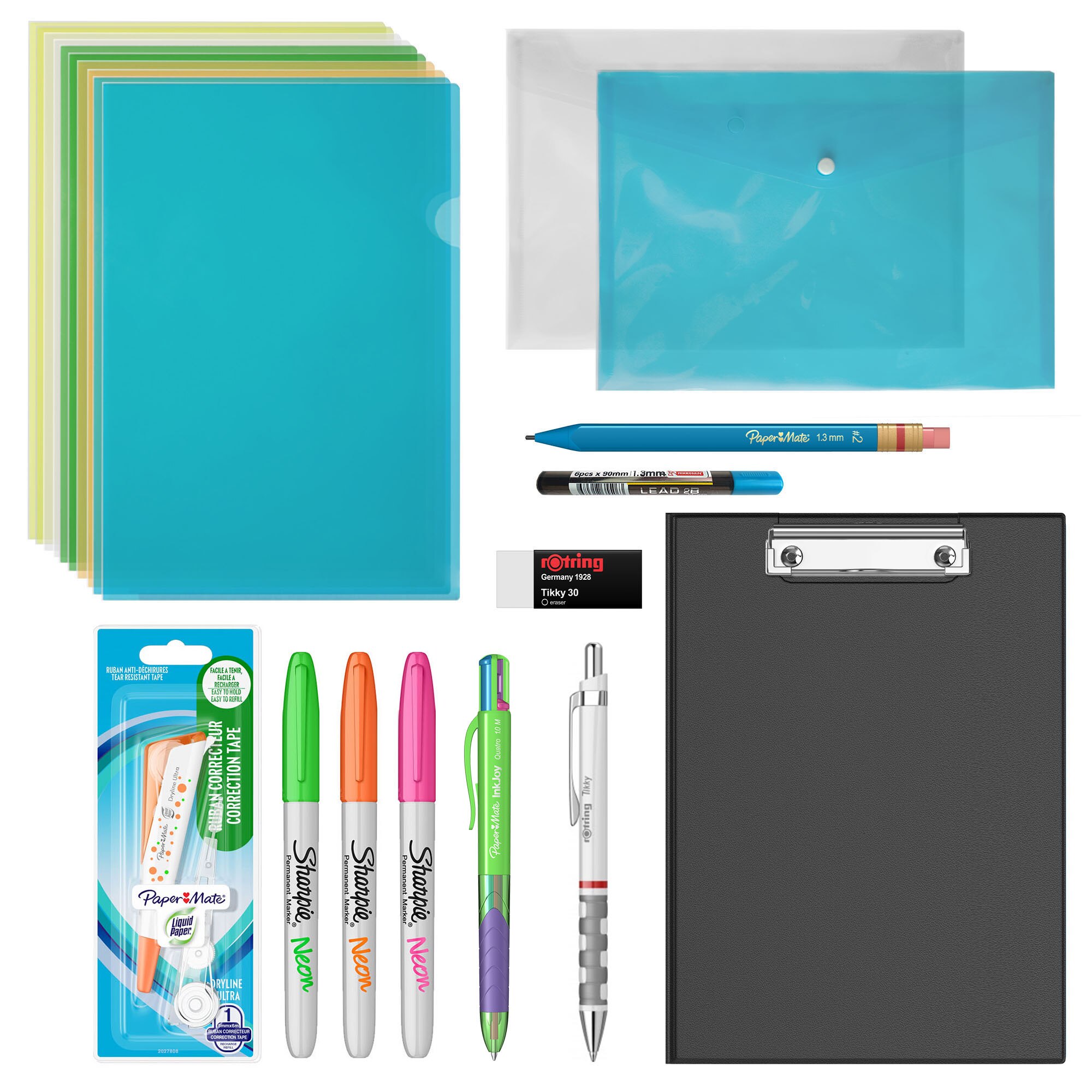 Pachet Rotring, Papermate, Sharpie, Acvila – 23 piese