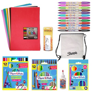 Pachet Papermate, Acvila, Elmers – 19 piese Pachet Papermate, Acvila, Elmers – 19 piese