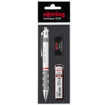 Set Rotring multipen Tikky 3-in-1 0.5 white + etui mine 0.5 HB + radiera Exam 20 Set Rotring multipen Tikky 3-in-1 0.5 white + etui mine 0.5 HB + radiera Exam 20