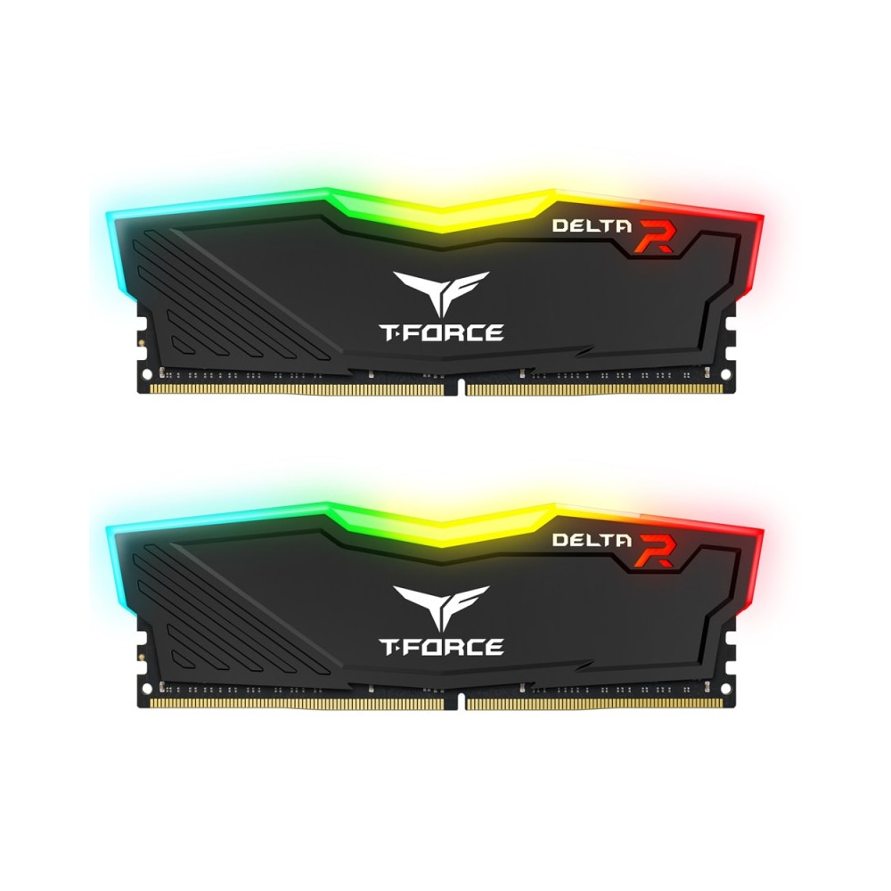Memorie Team Group T-Force Delta RGB Black, DDR4, 64GB (2x32GB), 3600MHz, CL18-22-22-42 1.35V