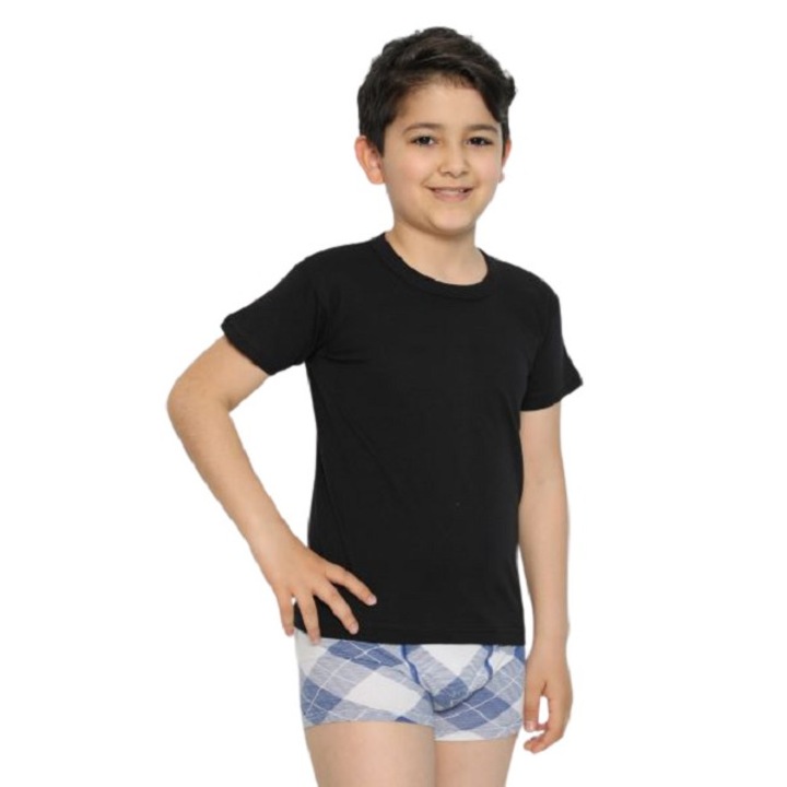 Fidan gyerek póló szett, pamut, fekete