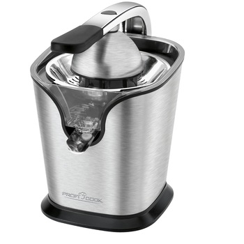 Presa electrica/ storcator citrice ProfiCook, PC-ZP 1154, otel inoxidabil de inalta calitate, motor puternic, sita, 2 conuri de presare, functie antipicurare, piese lavabile in masina de spalat, argintiu Presa electrica/ storcator citrice ProfiCook, PC-ZP 1154, otel inoxidabil de inalta calitate, motor puternic, sita, 2 conuri de presare, functie antipicurare, piese lavabile in masina de spalat, argintiu