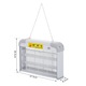Lamoa cu LED UV pentru 60m², Outsunny, Anti tantari, Plasa electrica, 20 W, ABS / Metal, Alb / Gri