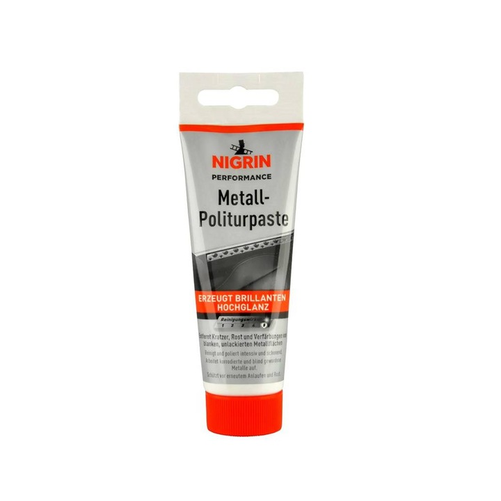 Pasta Intretinere Elemente Cromate, 75 ml, NIGRIN,Multicolor