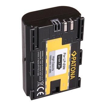 Acumulator Patona LP-E6N, 1600 mAh, pentru Canon EOS 5D MARK II, EOS 5D MARK III, EOS 5D MARK IV, EOS 6D, EOS 6D MARK II, EOS 60D, EOS 7D, EOS 7D MARK II, EOS 70D, EOS 80D, EOS 90D EOS R Acumulator Patona LP-E6N, 1600 mAh, pentru Canon EOS 5D MARK II, EOS 5D MARK III, EOS 5D MARK IV, EOS 6D, EOS 6D MARK II, EOS 60D, EOS 7D, EOS 7D MARK II, EOS 70D, EOS 80D, EOS 90D EOS R