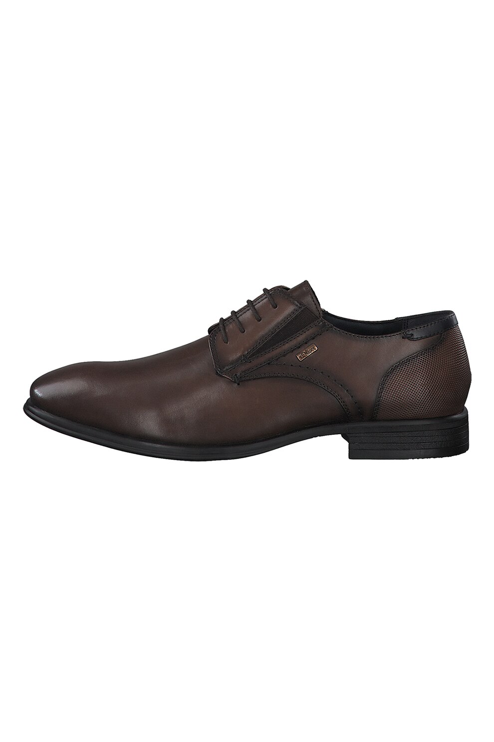 s.Oliver, Pantofi slip-on din piele, Maro inchis