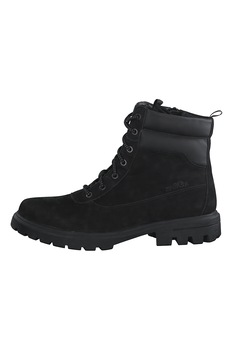s.Oliver, Ghete biker cu sireturi si fermoar, Negru s.Oliver, Ghete biker cu sireturi si fermoar, Negru
