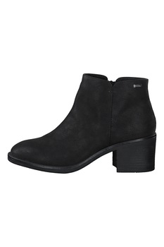s.Oliver, Botine Chelsea de piele intoarsa ecologica cu fermoar, Negru stins s.Oliver, Botine Chelsea de piele intoarsa ecologica cu fermoar, Negru stins