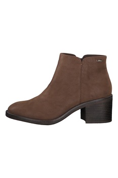 s.Oliver, Botine Chelsea de piele intoarsa ecologica cu fermoar, Maro s.Oliver, Botine Chelsea de piele intoarsa ecologica cu fermoar, Maro