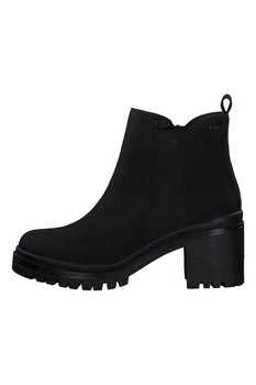 s.Oliver, Botine Chelsea de piele intoarsa ecologica cu toc masiv, Negru, 39 s.Oliver, Botine Chelsea de piele intoarsa ecologica cu toc masiv, Negru, 39
