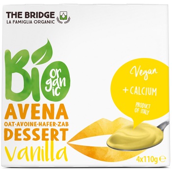 Desert ecologic din ovaz cu vanilie The Bridge, 4x110g