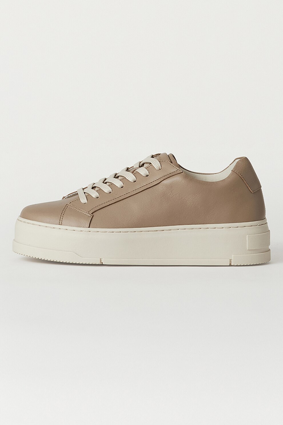 Vagabond Shoemakers, Pantofi sport de piele Judy, maro inchis, alb fildes