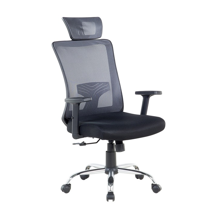NOBLE Szürke-fekete irodai szék - forgószék -