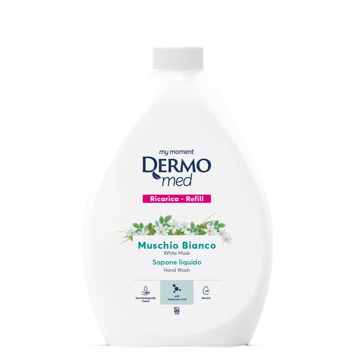 Крем течен сапун Dermomed Reserve с бял мускус, 1000 мл